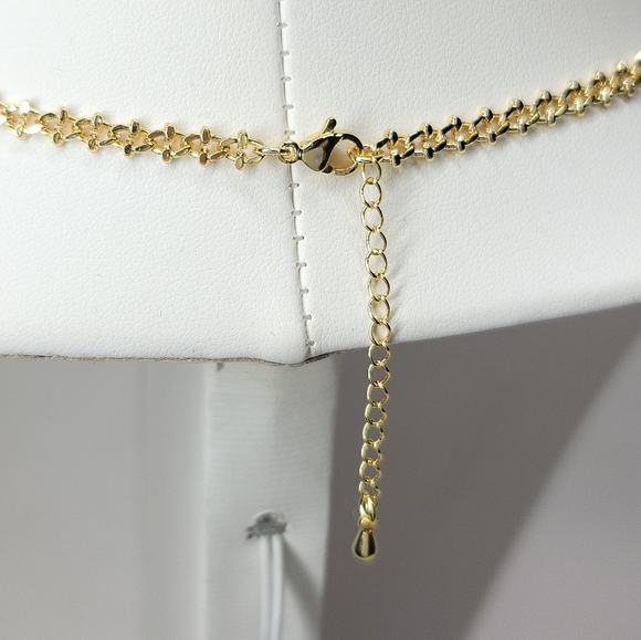 NWT 18K Gold Plated POSH Charms Choker Necklace - Picture 8 of 8